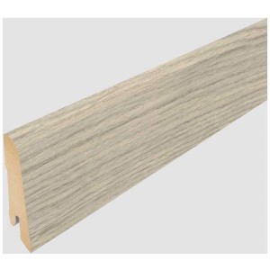 Battiscopa Egger L611 Berdal Quercia Grigia, 60x17mm, lunghezza 2,4m per una finitura pulita.