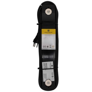 Multiprise noire Schönenberger Principio Magnet avec 6 prises T13 et câble de 5 m.