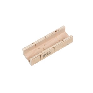 Boîte à onglets LUX Classic, 245 mm en bouleau pour coupes précises à 45°/90°.