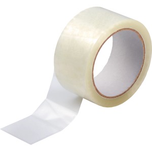 Ruban adhésif d'emballage transparent LUX, 66 m x 50 mm, pour un emballage silencieux et sécurisé des cartons.