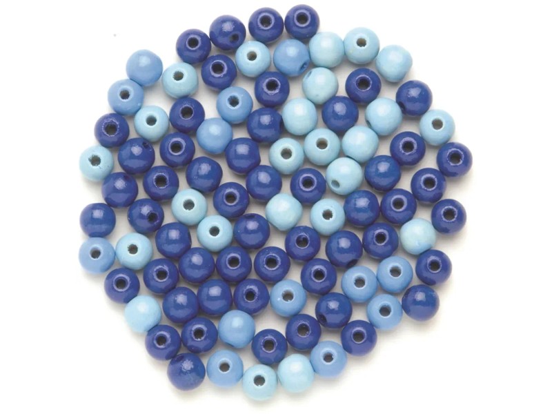 50 Perline In Legno Per Macramè 20 Mm Bianco Tinto - Foro Grande 8 Mm - Ideali Per Creazioni Fai Da Te, Collane, Bracciali E Decorazioni
