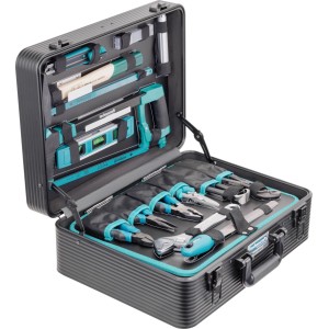 Technocraft Mallette à outils Pro Case 6, 143 pièces, ouverte avec assortiment d'outils.
