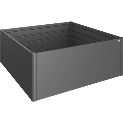 Biohort Aiuola rialzata metallo Gri scuro metallizzato (HxLxP) 77 x 201 x 201 cm