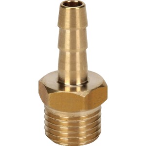 Raccord fileté Einhell R 1/4 mâle en laiton pour compresseurs.