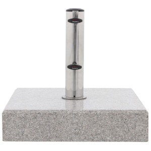 Base de parasol Doppler Granit Life, gris granit, 45 kg, pour un maintien sûr.