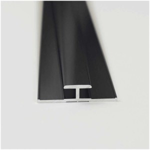 Breuer Rückwand-Verbindungsprofil, schwarz, 210 cm Länge, für Duschrückwände.
