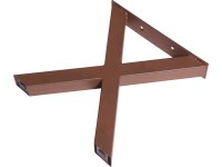 Bankgestell X-Form Rostoptik (HxB) 420 x 400 mm