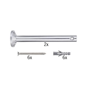 Support de plafond déflecteur Paulmann en aluminium, accessoires pour systèmes de rails, vis et chevilles incluses.