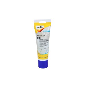 Tube Molto Fliesenfix Weiss 330g, Spezialspachtel zum Kleben, Fugen und Reparieren von Fliesen.