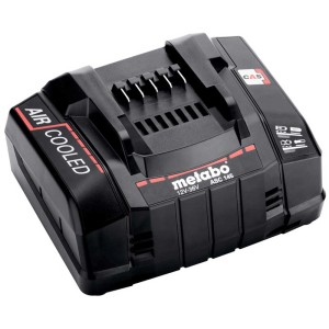 Chargeur rapide Metabo ASC 145 pour batteries 12-36V, technologie Air-Cooled.