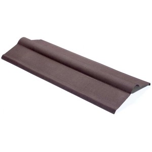 Faîtière Onduline marron (100 cm) pour plaques de toiture ondulées bitumées.