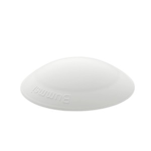 Paracolpo per porta Burg-Wächter bianco autoadesivo in plastica, Ø 50mm.
