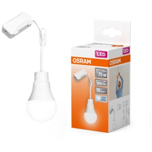 Osram CLA75 lampe de rénovation, 10W, blanche, avec emballage. Lampe de travail pour chantier et rénovation.