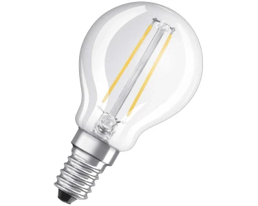 Osram Lampadina LED a goccia filamento E14 Bianco caldo 15 W / 136 lm