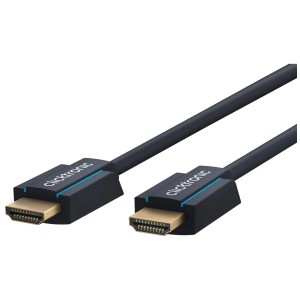 Cavo HDMI Highspeed Clicktronic nero (3 m) con Ethernet per computer e multimedia.
