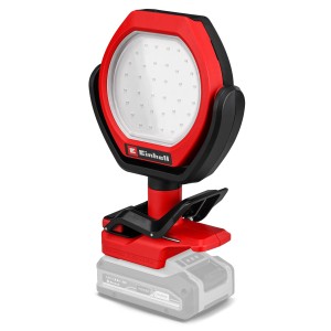 Einhell GC-OL 18/1500 Li-Solo lampada da esterno a batteria, lampada rossa con morsetto e luce LED.