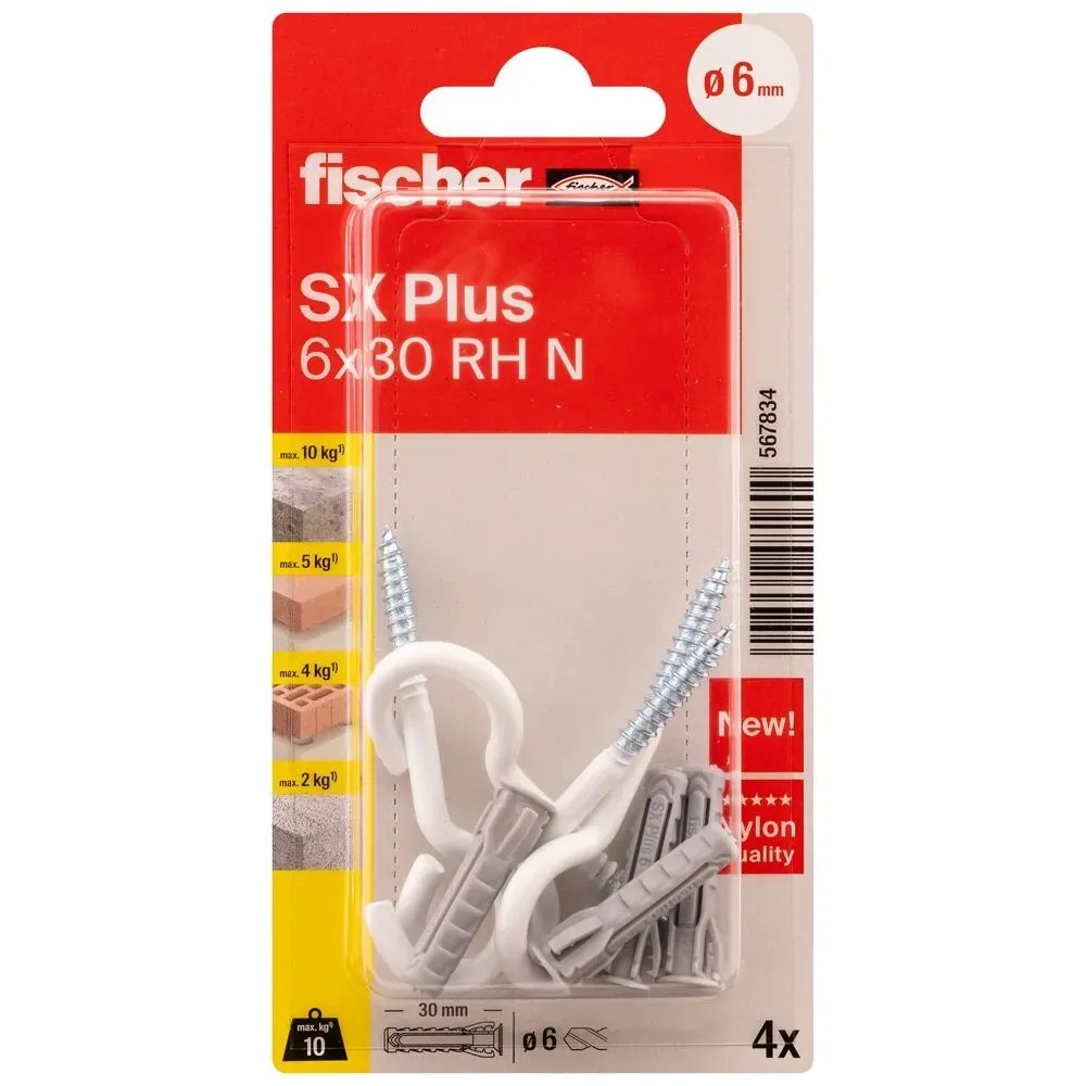 100 X Tassello Nylon Con Bordo Largo | Leroy Merlin - 8