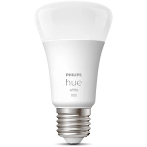 Philips Hue White LED Lampe A60 E27, 9,5W, warmweiß, dimmbar.