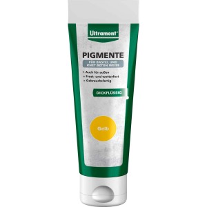 Pigmenti Ultrament Giallo, tubo da 100ml per colori a effetto e lavori in cemento.