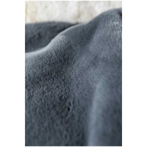 Coperta Coste antracite, 130x180 cm, superficie vellutata.