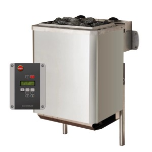Weka Ofenset 6 avec poêle BioAktiv, commande et pierres de sauna pour sauna finlandais et bain de vapeur.