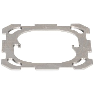 Piastra di fissaggio EdizioDue Feller 1x1 per accessori scatole di derivazione.
