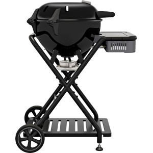 Barbecue a gas Outdoorchef Ambri 480 G-50 Mbar Evo, nero, con ripiano e ruote.
