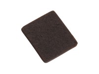 Filzgleiter eckig selbstklebend Braun 32 x 32 mm / 18 Stk.