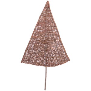Videx Garden saule brise-vue sapin, taille S, 160x80 cm, en osier tressé.