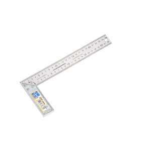 Équerre de menuisier LUX Classic, 250 mm, en métal, pour tracer des angles de 90°.