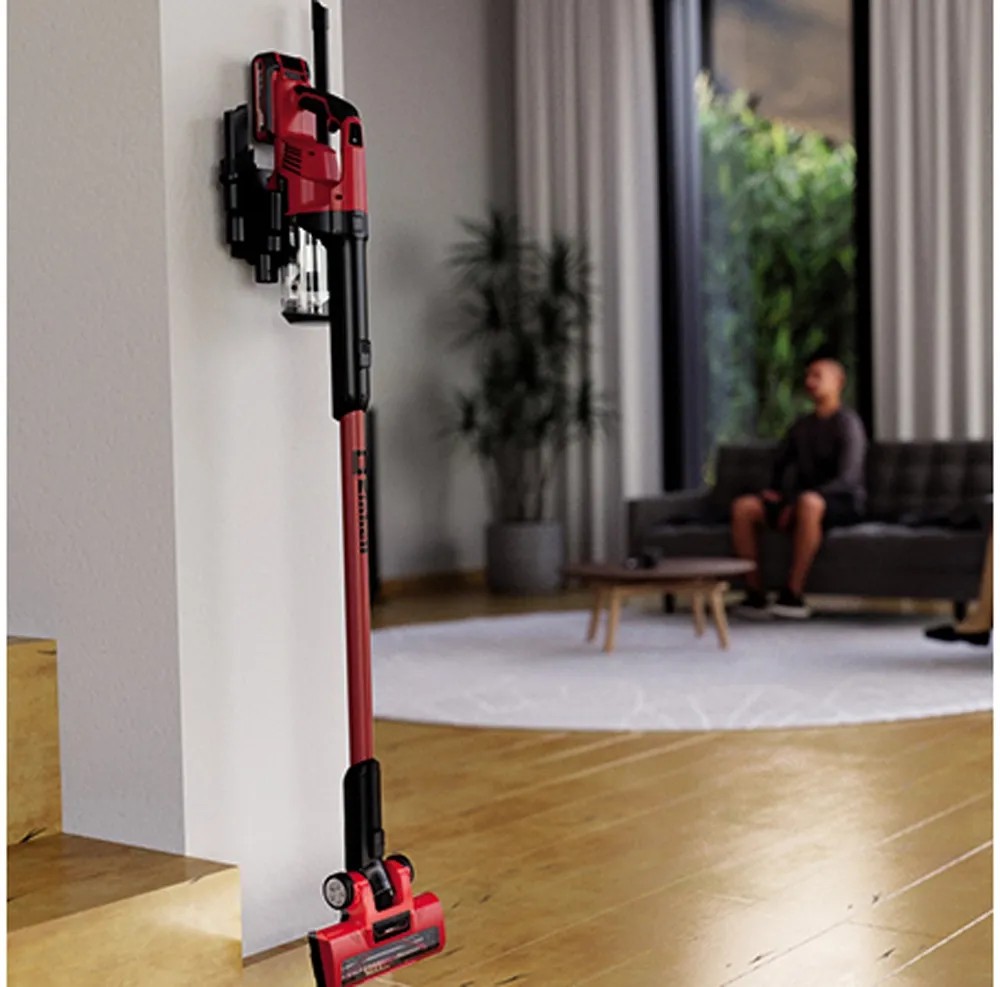 Einhell TE-SV 18 Li-Solo Aspirateur-balai Sans Fil - 18V, Batterie 4.0Ah Incluse - Technologie Cyclonique, Réservoir 0.6L