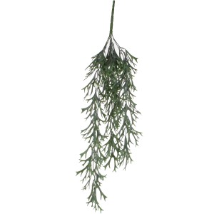 Plante artificielle suspendue Citronnelle verte de Mica Decorations, 84 cm de long.