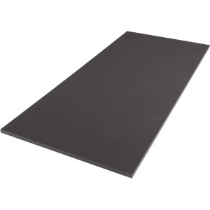 Anthrazitfarbene Tischplatte, 180x80x2,5 cm, ideal für Möbelbau und Regale.