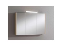 LED-Spiegelschrank Nabucco Eiche (HxBxT) 70 x 100 x 15 cm LED-Spiegelschrank Nabucco Eiche (HxBxT) 70 x 100 x 15 cm