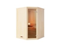 FinnTherm Sauna Corner Natur 175 cm x 144 cm Wandstärke 40 mm