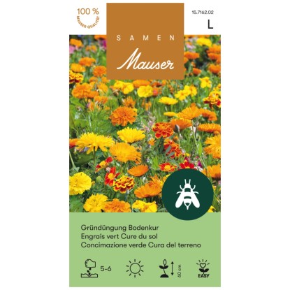 Samen Mauser Concime verde cura del terreno tagete calendula 50 g