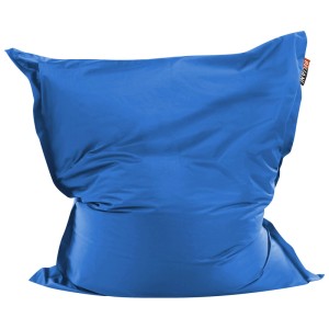 Pouf Beliani Fuzzy blu scuro, 180x140 cm. Comodo pouf grande per zona giorno e notte.