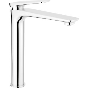 Miscelatore lavabo alto baliv WT-5081 cromato, moderno, per lavabi da appoggio.