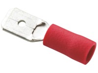 Flachsteckhülse vollisoliert Rot 0,5 - 1,5 mm²