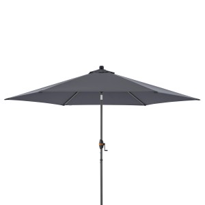 Ombrellone da balcone Doppler MyZone, antracite, con funzione di inclinazione e manovella.