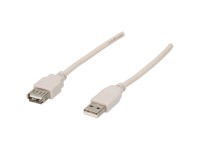 Schwaiger Prolunga USB 2.0 Grigio 2 m