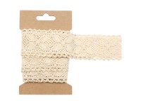 Spitzenband Beige Breite 40 mm / Länge 2 m