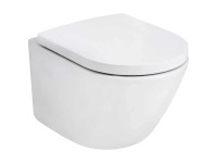 AquaSu® Wand-WC-Set Turas 2.0 Weiss ohne Spülrand mit Swirl-Spültechnik