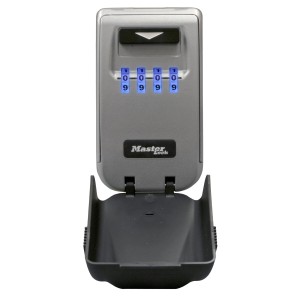 Master Lock 5425EURD Select Access cassetta portachiavi da parete, nero-grigio, con combinazione.