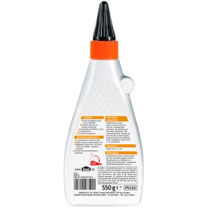 Ponal Express colla per legno, flacone da 550g, ideale per incollare il legno, asciuga trasparente.