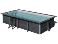 Poolcrew Gartenpool Kreta WPC (HxBxT) 124 x 606 x 326 cm