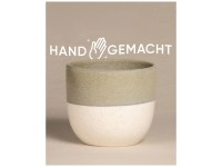 Feey Übertopf Variado Keramik Grün-Weiss Ø 14 cm