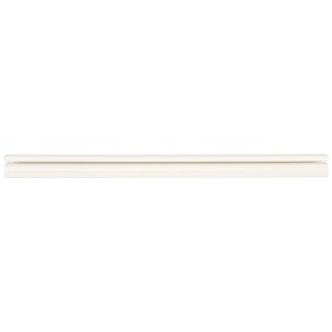 Goulotte de câblage blanche, 16x10 mm, longueur 2 m, avec couvercle à charnière.