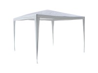 Nouvel Gartenpavillon Gazebo Metall Polyester Weiss (HxBxT) 250 x 290 x 290 cm
