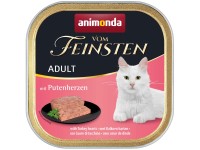 Vom Feinsten Katzen-Nassfutter Adult Putenherzen je 100 g / 32 Stk.